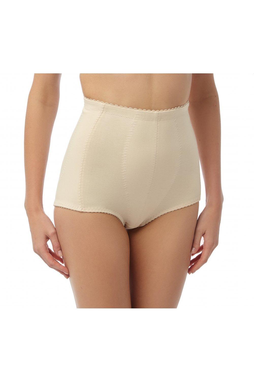 Two Pack Cotton High Waisted Comfort Control Full Briefs