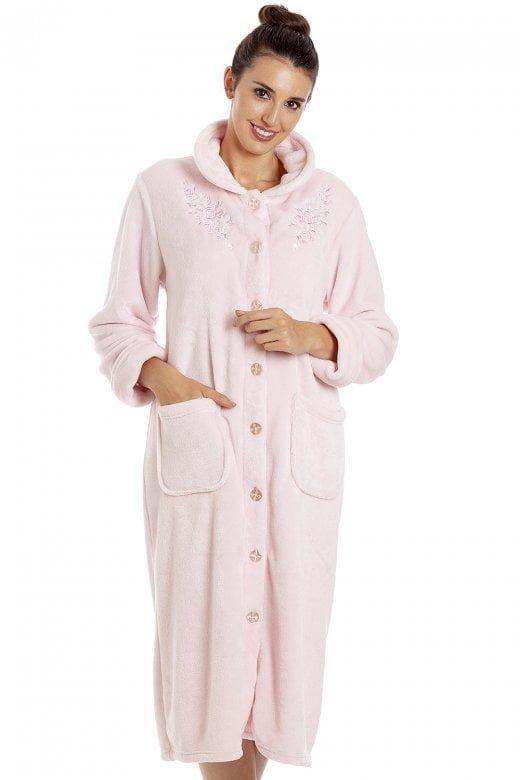 Classic Supersoft Fleece Button Up Housecoat