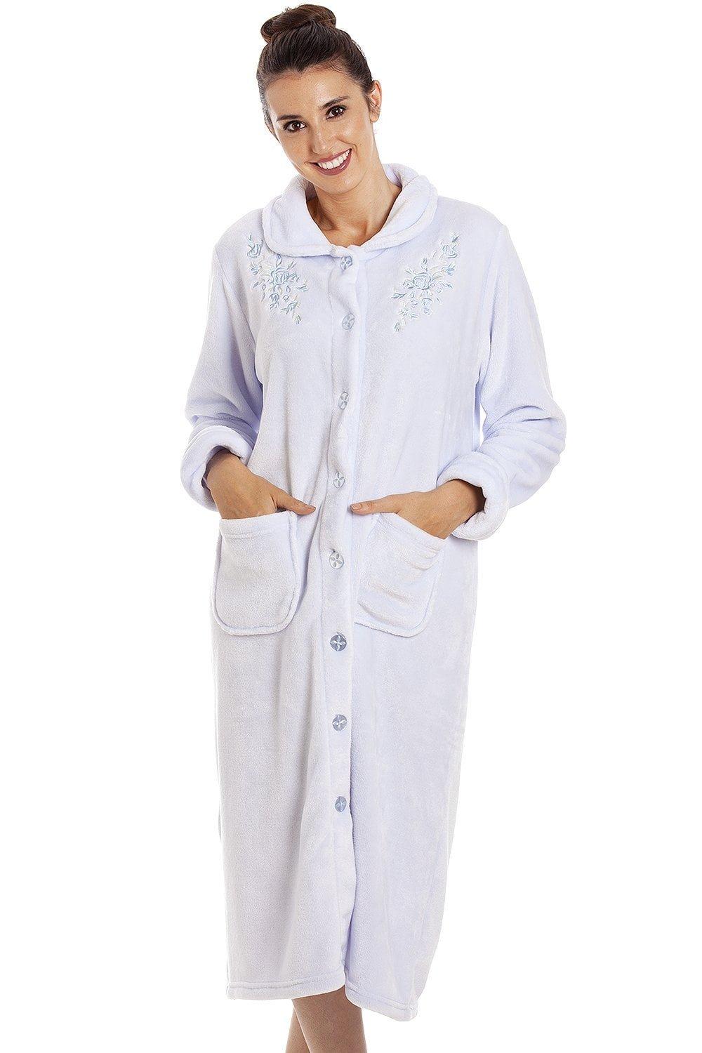 Classic Supersoft Fleece Button Up Housecoat