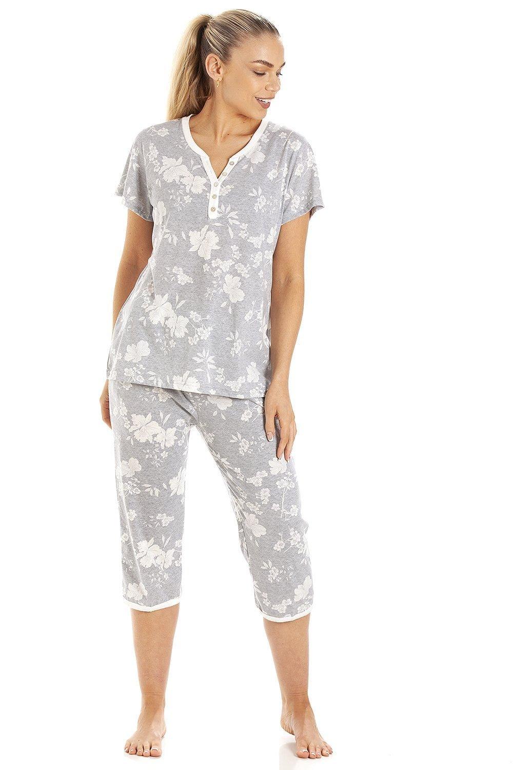 Lightweight Floral Capri Pyjama Set