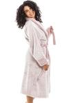 Camille Deep Pile Fluffy Bathrobe With Reverse Collar and Cuffs thumbnail 4
