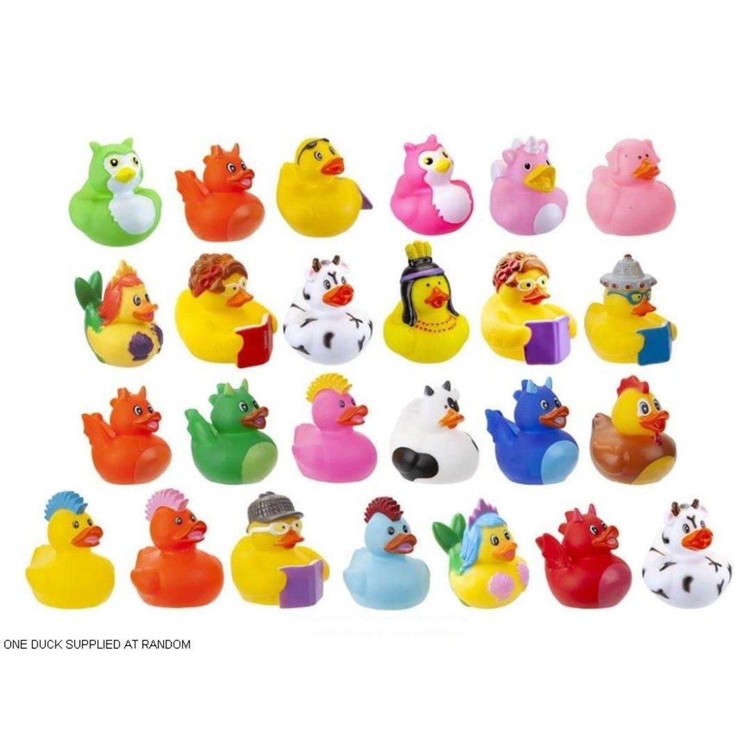 Wacky Novelty Bath Duck 2.5" 12 Pack (Picked at Random)
