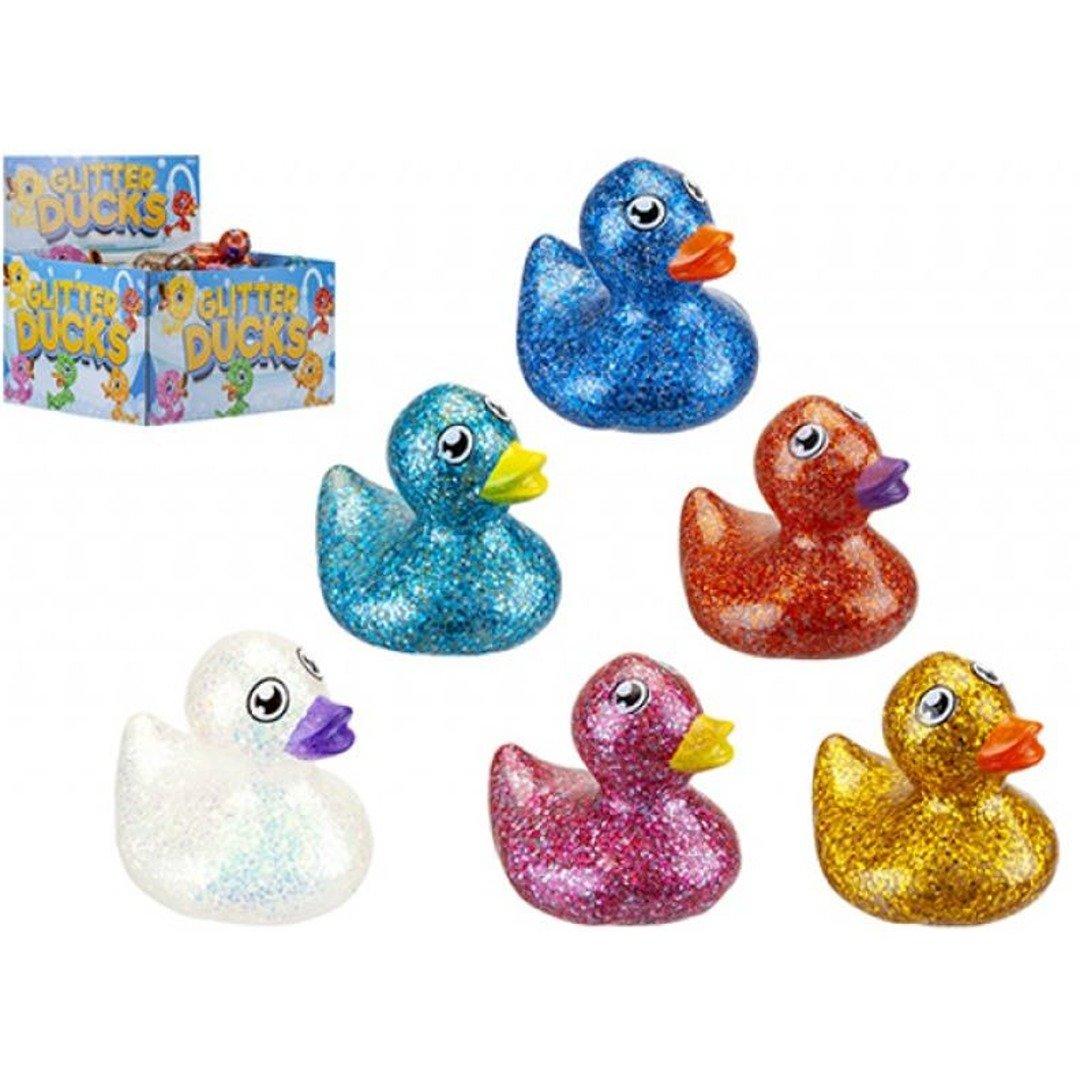 Plastic Glitter Ducks Pack of 10