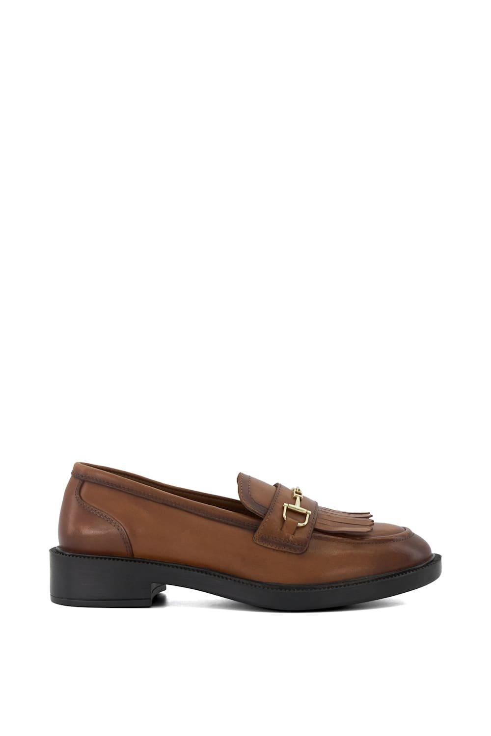 Flats | 'Guided' Leather Loafers | Dune London