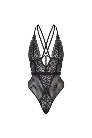 Bare The Smoothing Lace Bodysuit 36G, Black