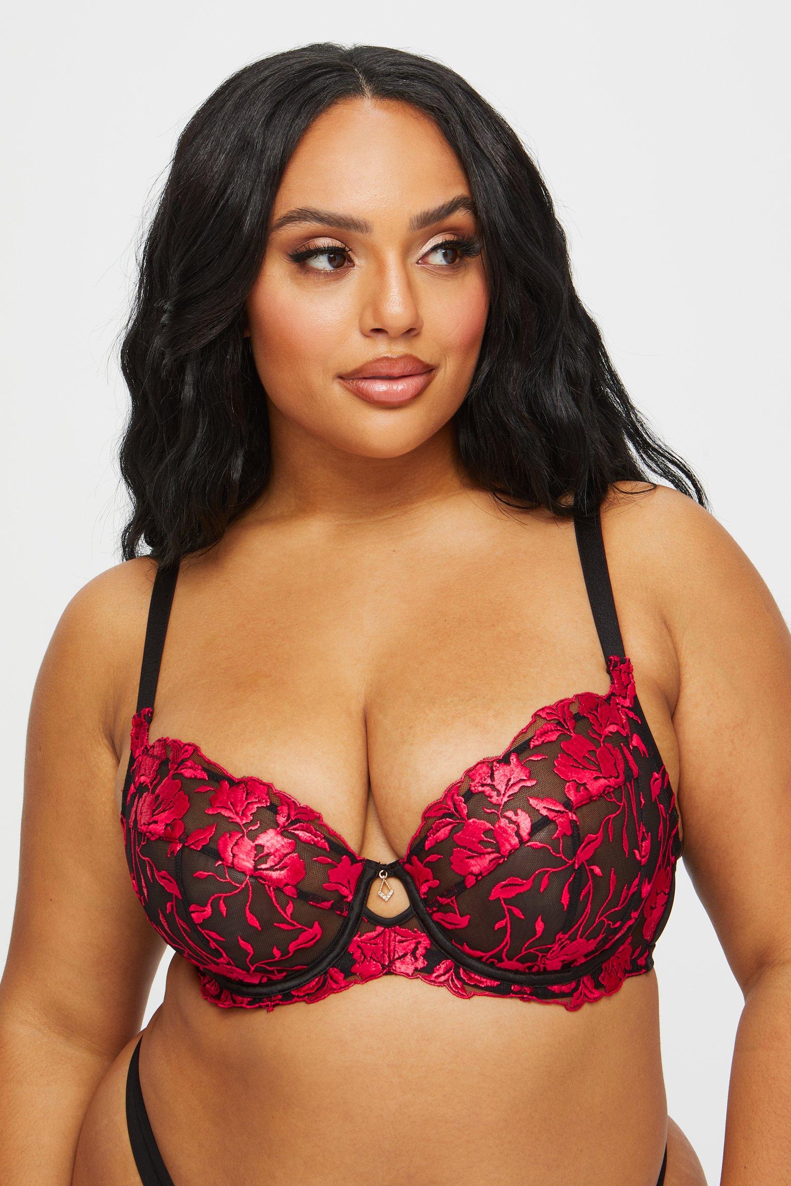 The Hero Fuller Bust DD+ Non Pad Plunge Black/Red