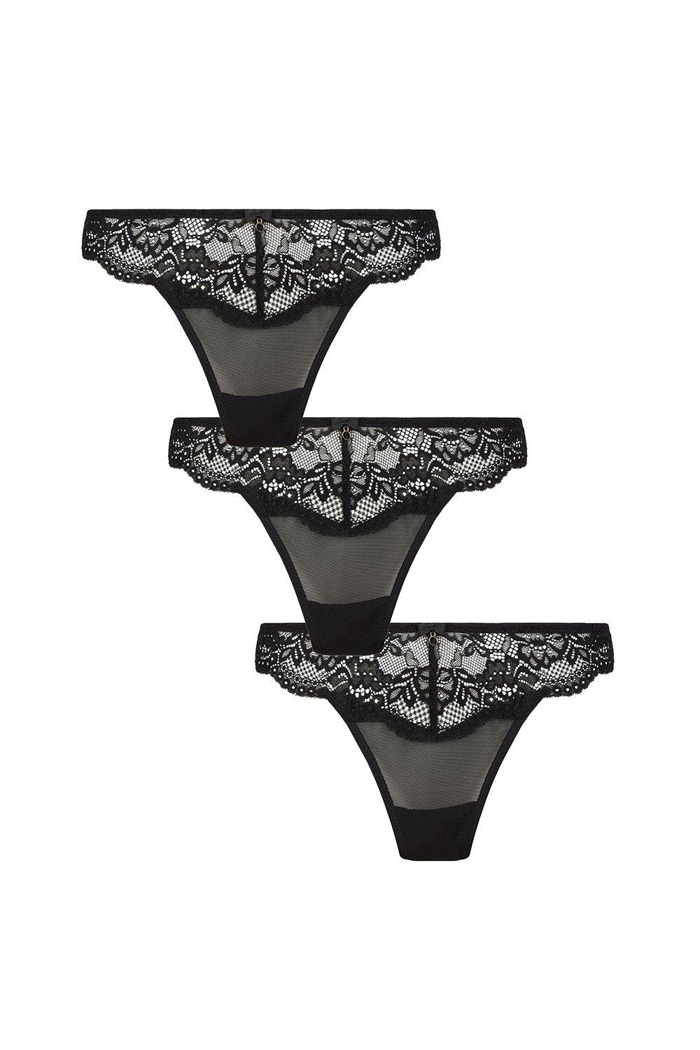 Sexy Lace Planet 3 Pack Thongs