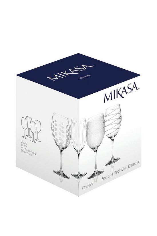 Mikasa Cheers Set Of 4 Red Wine Glasses 3