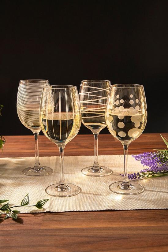 Mikasa Cheers Set Of 4 White Wine Glasses 1