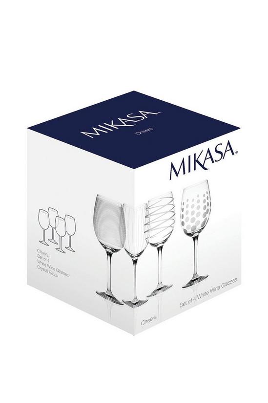 Mikasa Cheers Set Of 4 White Wine Glasses 4