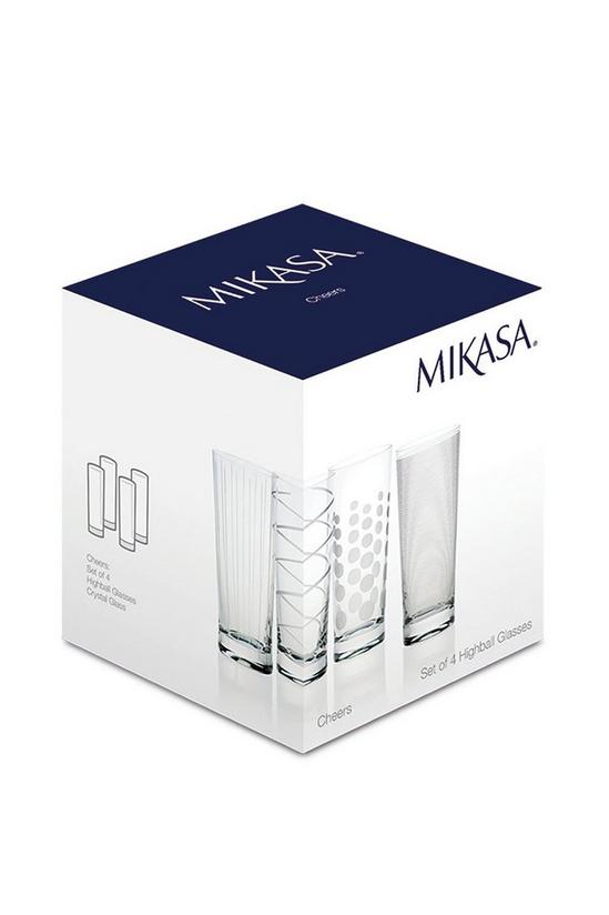 Mikasa Cheers Set Of 4 High Ball Glasses 3