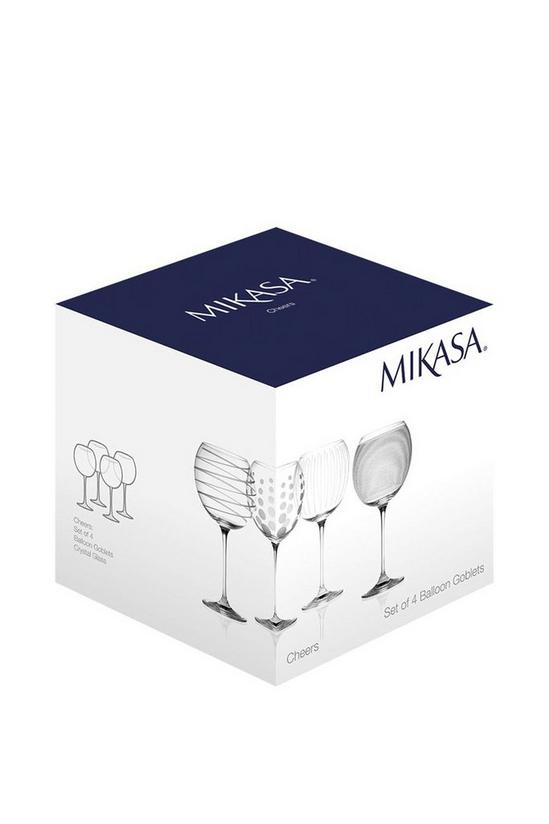 Mikasa Cheers Set Of 4 Balloon Glasses 3