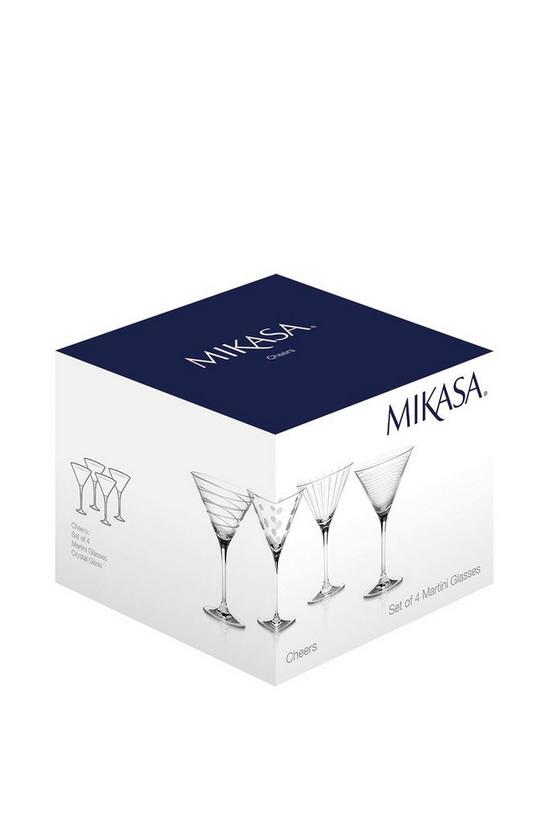 Mikasa Cheers Set Of 4 Martini Glasses 4