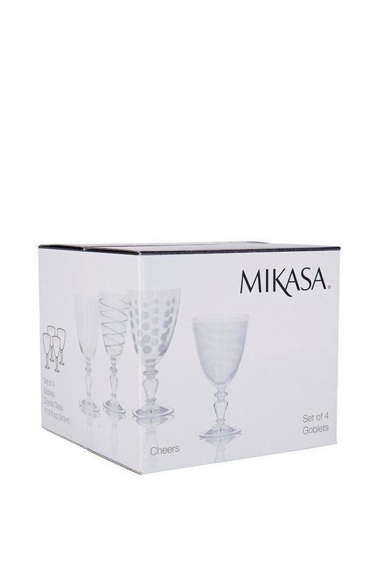 Mikasa Cheers Pack Of 4 Glass Goblets 3