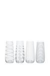 Mikasa Cheers Pack Of 4 Stemless Flute Glasses thumbnail 3