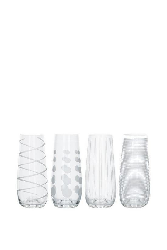Mikasa Cheers Pack Of 4 Stemless Flute Glasses 3