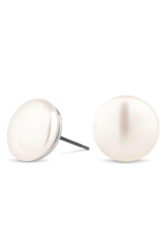 Jon Richard Cream Pearl Button Stud Earrings 1