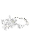 Jon Richard Lila Silver Floral Crystal And Pearl Hair Vine - Gift Pouch thumbnail 1