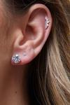 Simply Silver Sterling Silver 925 With Cubic Zirconia 8mm Solitaire Stud Earrings thumbnail 2