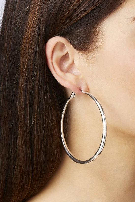 Lipsy Silver Mix 2-Pack Hoop Earrings 2