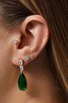 Jon Richard Gift Packaged Green Cubic Zirconia Pear Drop Earrings thumbnail 3