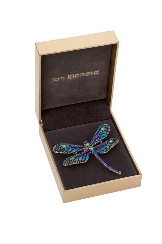 Jon Richard Multi-Coloured Dragonfly Brooch 2