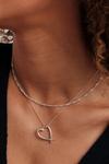 Simply Silver Sterling Silver 925 Open Heart Pendant Necklace thumbnail 4