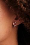 Simply Silver Simply Silver Sterling Silver 925 Open Heart Stud Earrings thumbnail 2