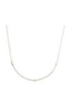 Simply Silver Sterling Silver 925 with Cubic Zirconia Station Allway Necklace thumbnail 1