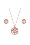 Jon Richard Gift Packaged Rose Gold Pink Tree of Love Necklace and Earring Jewellery Set thumbnail 1