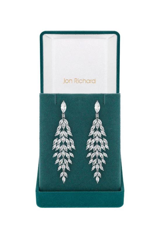 Jon Richard Gift Packaged  Cubic Zirconia Statement Drop Earrings 1