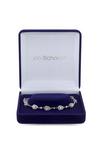 Jon Richard Gift Packaged Silver Cubic Zirconia Tennis Pear Crystal Bracelet thumbnail 2