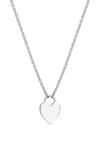 Simply Silver Sterling Silver 925 Heart Lock Necklace thumbnail 1
