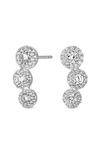 Simply Silver Sterling Silver 925 with Cubic Zirconia Halo Climber Earrings thumbnail 1