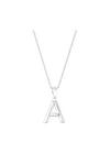 Simply Silver Gift Packaged Sterling Silver 925 Alphabet Necklace - Letter A Necklace thumbnail 1