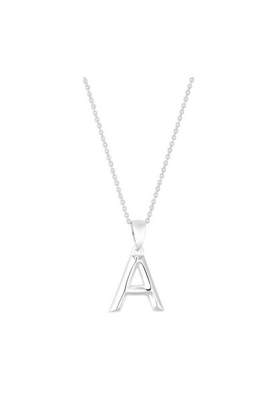 Simply Silver Gift Packaged Sterling Silver 925 Alphabet Necklace - Letter A Necklace 1
