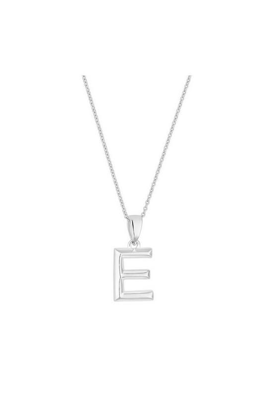 Simply Silver Gift Packaged Sterling Silver 925 Alphabet Necklace - Letter E Necklace 1