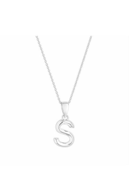 Simply Silver Gift Packaged Sterling Silver 925 Alphabet Necklace - Letter S Necklace 1
