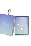 Mood Silver Pear drop Necklace and Earring Jewellery Set thumbnail 2