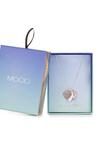 Mood Gift Packaged Two Tone Heart Charm Necklace thumbnail 2