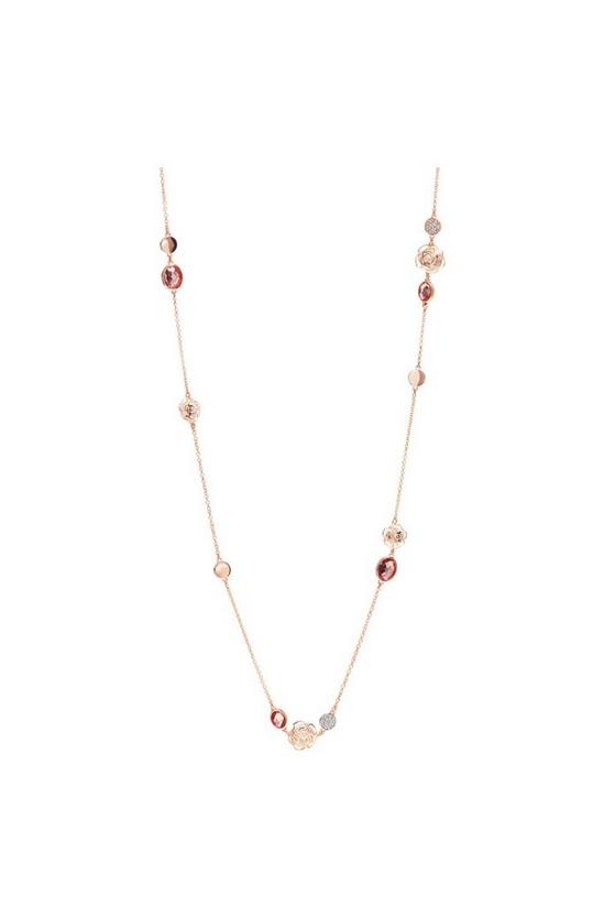 Jon Richard Rose Gold Plated and Pink Filigree Necklace 1
