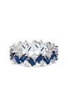 Jon Richard Silver Plated Scattered Stone Cubic Zirconia Ring thumbnail 1