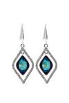 Jon Richard Jon Richard Radiance Collection - Silver Blue Drop Earrings Embellished With Crystals thumbnail 1