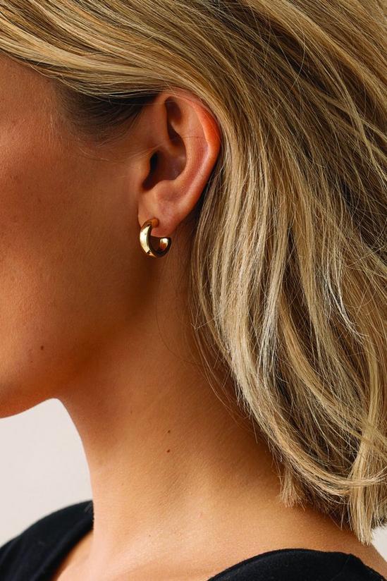 Lipsy Gold With Crystal 2-Pack Hoop Earrings 2