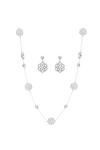Mood Silver Filigree Long Necklace And Earring Jewellery Set thumbnail 1