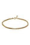 Simply Silver 14Ct Gold Plated Sterling Silver 925 Box Chain Bracelets thumbnail 1