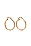 Simply Silver 14Ct Gold Plated Sterling Silver Twist Hoop Earrings thumbnail 1