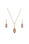 Jon Richard Gift Packed Rose Gold And Pink Necklace And Earring Jewellery Set thumbnail 1