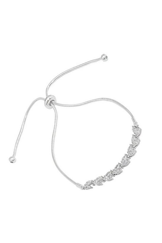 Simply Silver Sterling Silver 925 With Cubic Zirconia Vine Toggle Bracelets 1