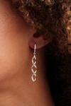 Simply Silver Simply Silver Sterling Silver 925 With Cubic Zirconia Wrapped In Love Intertwined Drop Earrings thumbnail 3